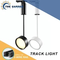 led track lights 12w adjustable spotlight long tube track lamps for art exhibition picture show three color floodlight lighting