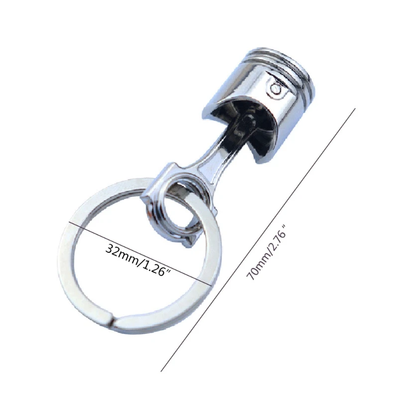Personalisierte Auto Motor Kolben Keychain Anhänger Auto Änderung Kreative Geschenke Schlüssel Ring für Männer Jungen Treiber Auto Liebhaber – Detail 4