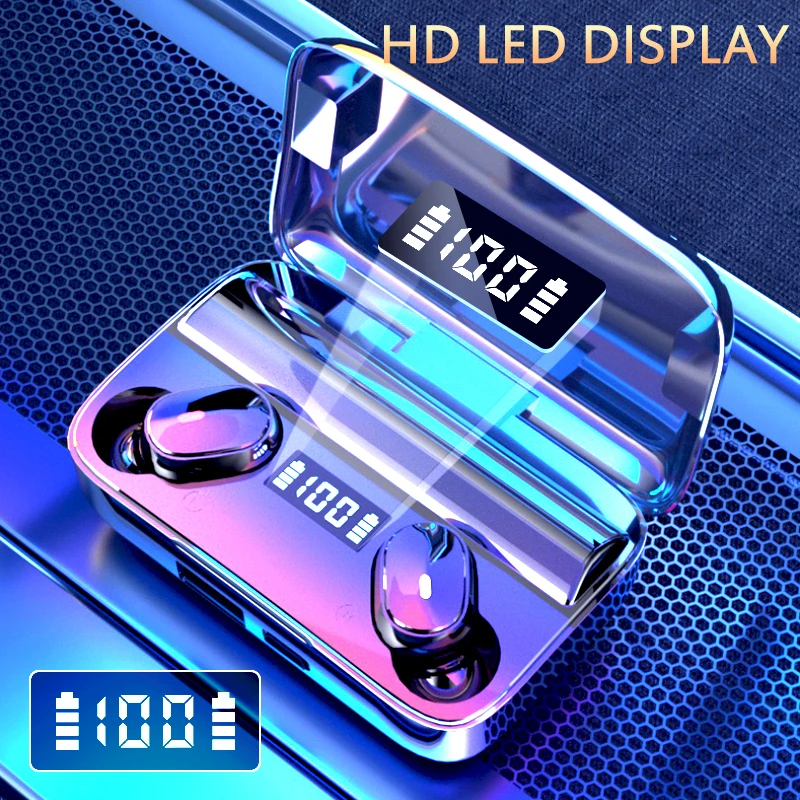 Новые беспроводные наушники Bluetooth 5 0 TWS HIFI Mini In ear Sports водонепроницаемая гарнитура