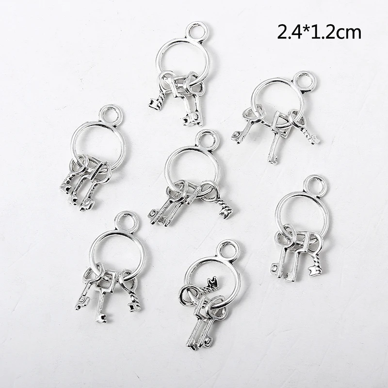 Подвеска-брелок серебряного цвета в античном стиле 20 шт. | Украшения и аксессуары