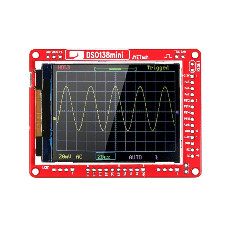 JYE Tech DSO138 Мини цифровой осциллограф DIY Kit SMD части предварительно припаянный электронный Обучающий набор 1MSa/s Прозрачный чехол - Цвет: as picture