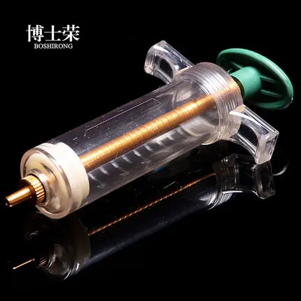 Plastic steel syringe 30ml copper head syringe work drum teaching equiment free shipping