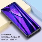 Закаленное стекло для Ulefone S11 Note 7 7P 9P 10, матовое стекло с защитой от синего света, Защитная пленка для экрана с зеркальным покрытием 9H