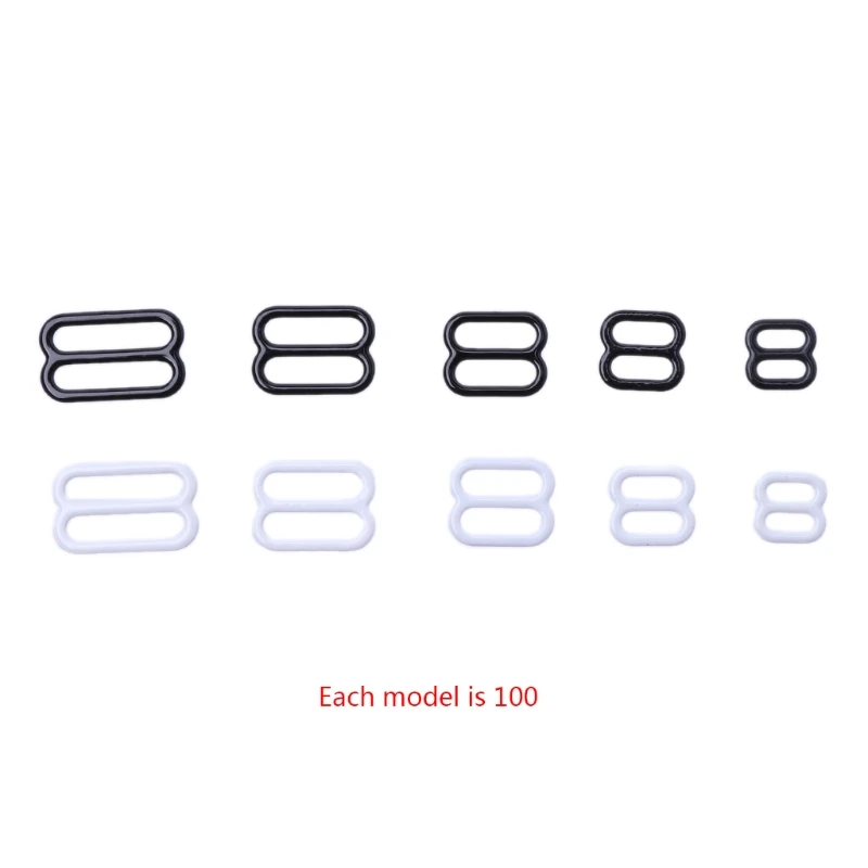 

100pcs Metal Lingerie Adjustable Sewing Bra Sliders Rings Buckles DIY 6mm-15mm Drop Shipping