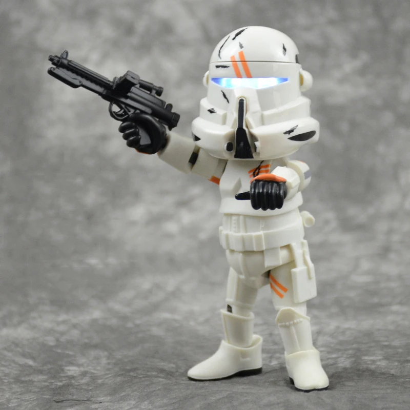 Световой сабель Hasbro из Звездных войн белый солдат черный воин Дарт Вейдер