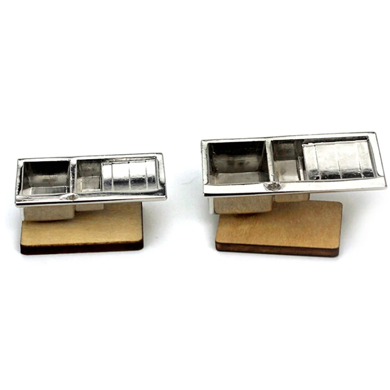 1:12 мини сплав кухонная раковина Моделирование растительного умывальника модель