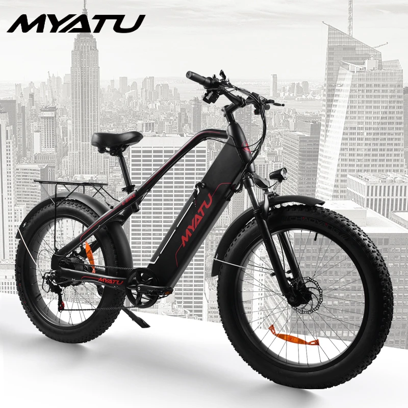 MYATU26 дюйма 48V 12AH 350 Вт с толстыми покрышками для электрического