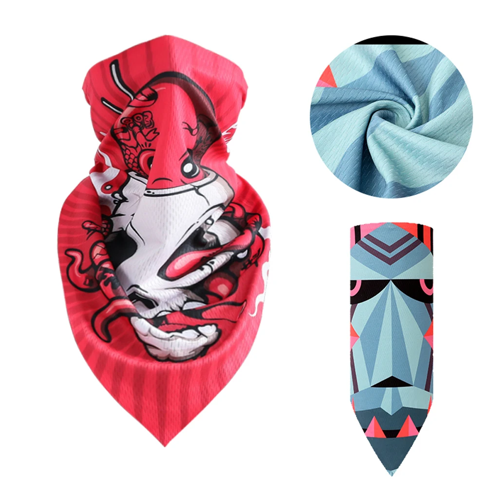Одежда с рисунком маски для лица велоспорта дышащий охлаждающий шарф мужчин и