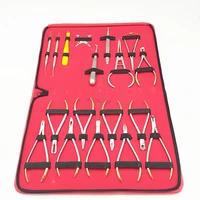 18pcs stainless steel dental oral care materials orthodontic set mechanic shaping forceps kit adult tooth tools