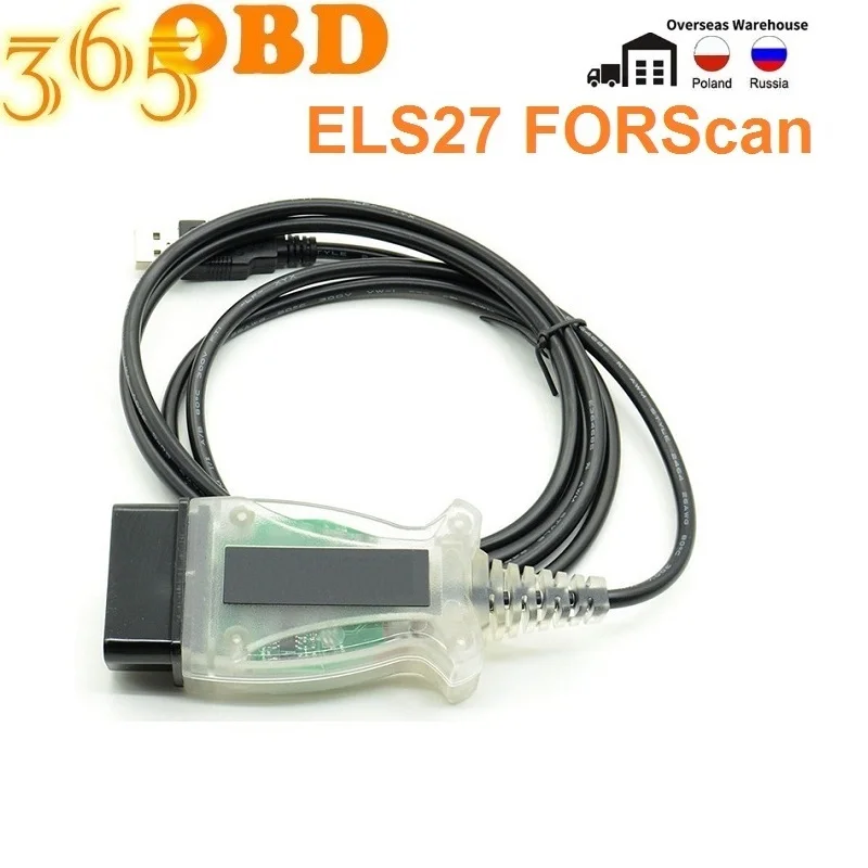 Диагностический кабель ELM327 J2534 сканер ELS27 Forscan V2.3.8 PIC24HJ128GP + FTDI для F-ord OBD2 10 шт. |