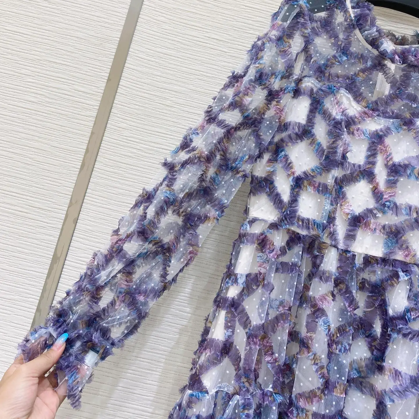 

Ladies luxury zim Dress summer dress women 2021 robes casual women dresses Layered Sleeve Flower Layered Cake Dress