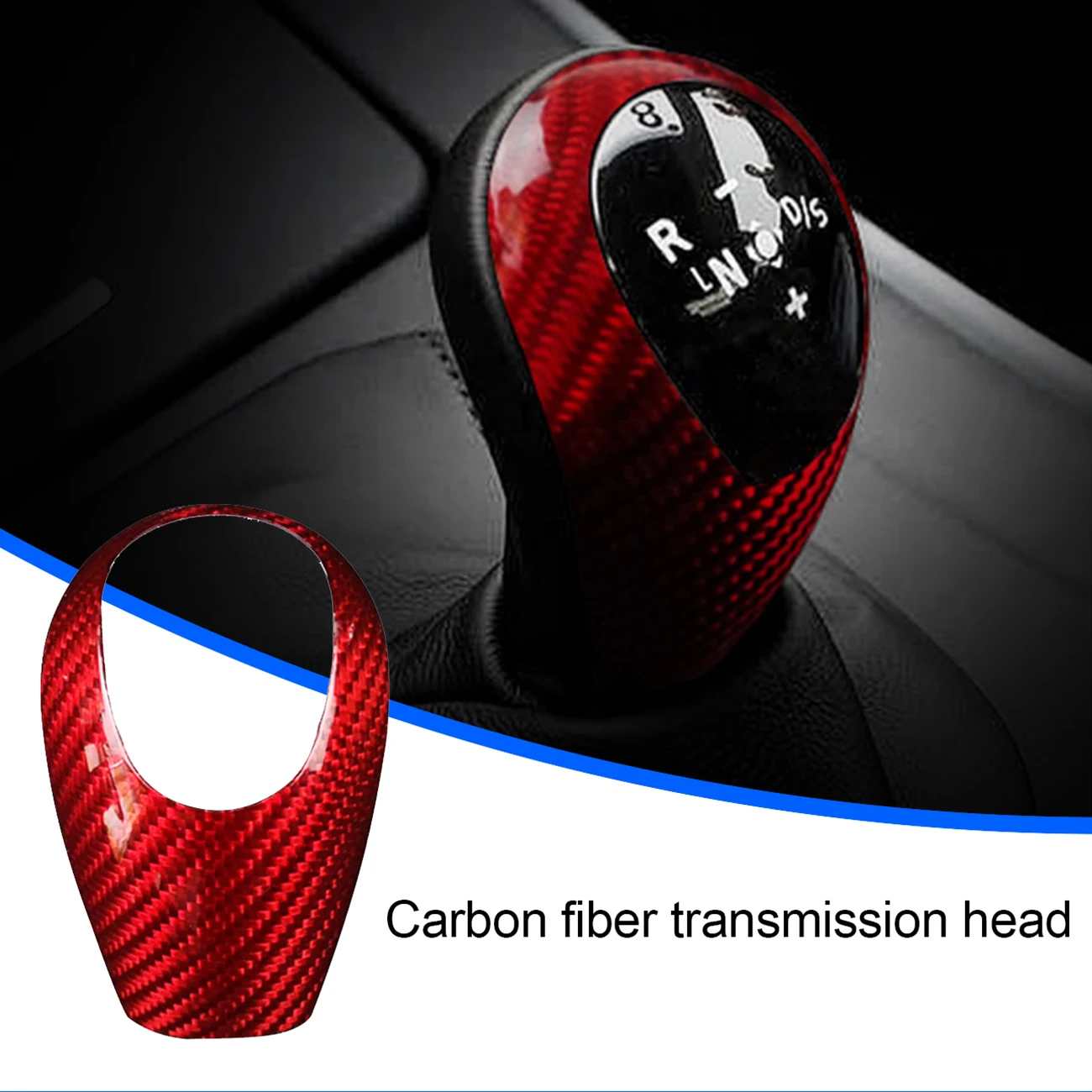 

Carbon Fiber Interior for BMW M3 M5 M6 Car Gear Shift Knob Cover Stickers Trim
