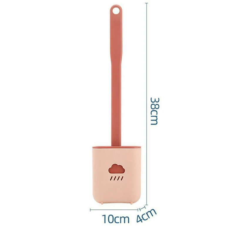 

Silicone Flex Toilet Brush and Holder Creative Cleaning Brush Set