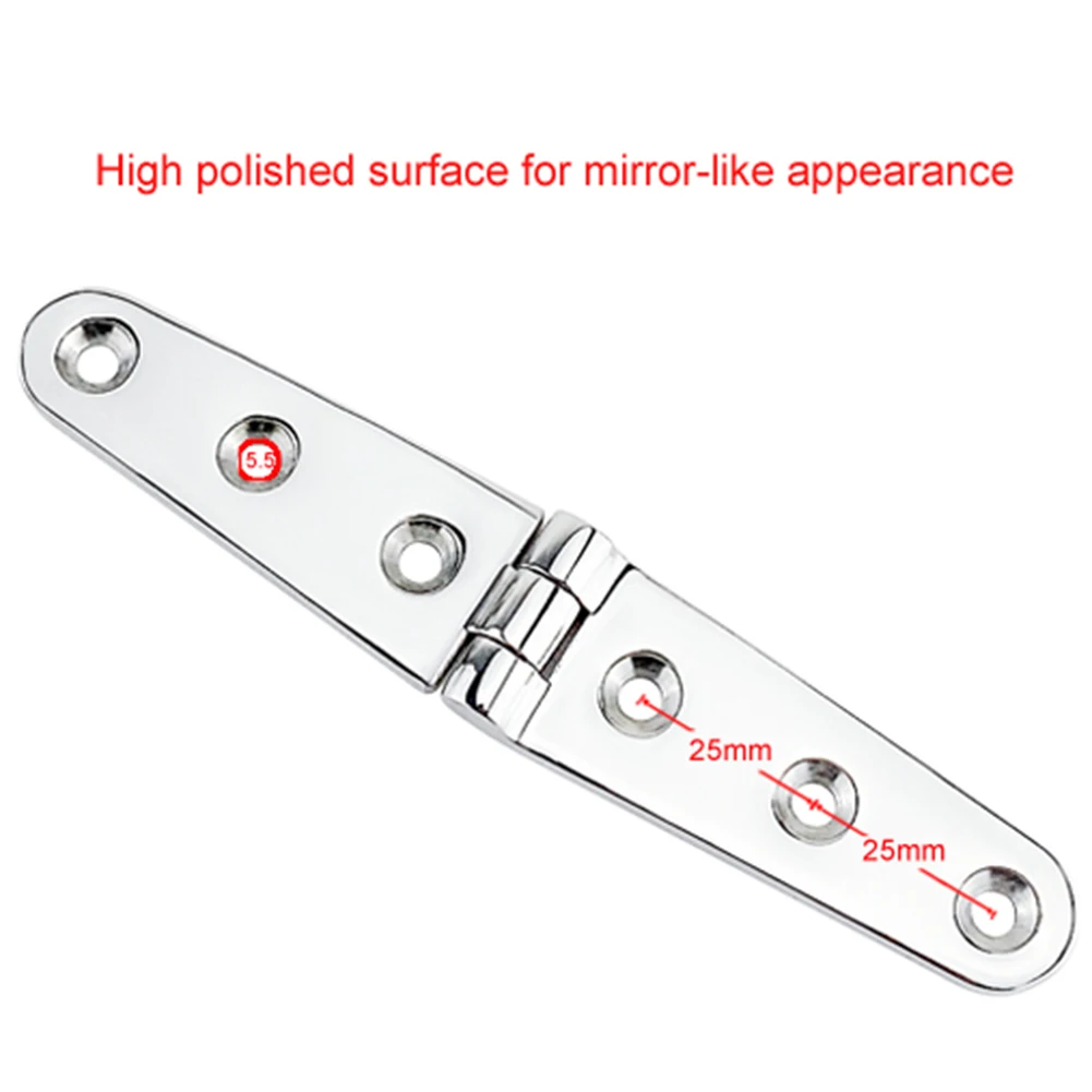 

Cupboard Cabinet Boat Hinge With Screws 28 * 153mm Marine Grade 316 Stainless Steel Door Butt