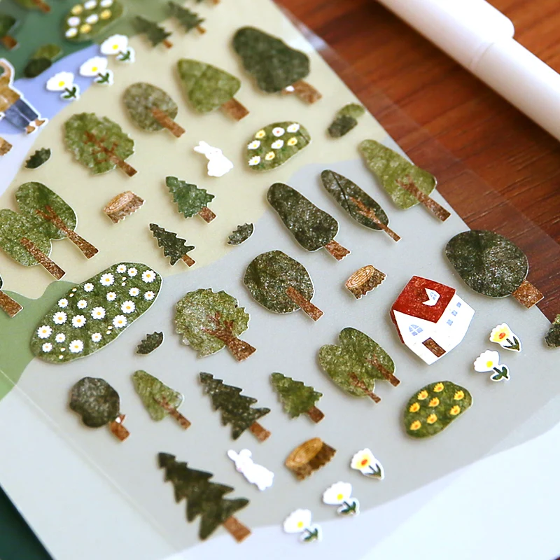 Британские повседневные мультфильм Бумага Стикеры декоративные дневник альбом