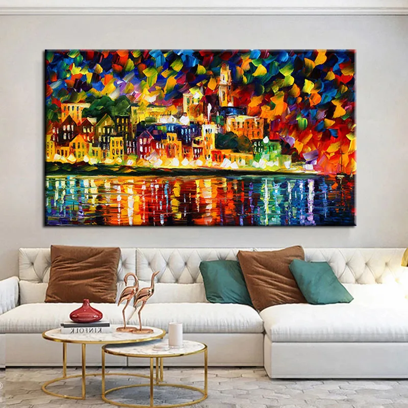 Ручная роспись пейзаж масляная живопись абстрактная Высококачественная