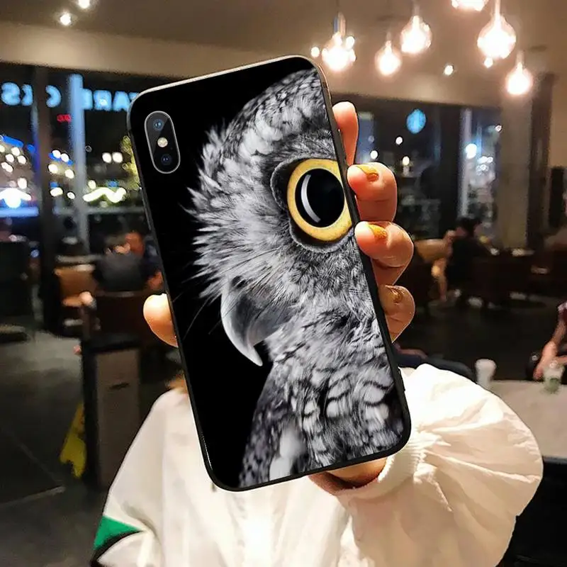 

Night Owl cute animal luxury shell luxury Phone Case cover for iPhone 11 12 pro XS MAX 8 7 6 6S Plus X 5S SE 2020 XR
