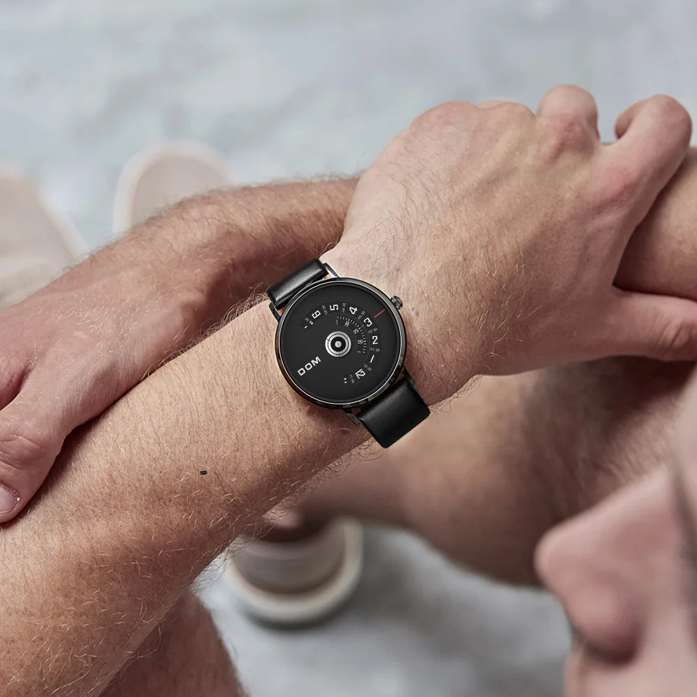 DOM часы Для мужчин топовая фирма Роскошные Кварцевые Повседневное кварцевые