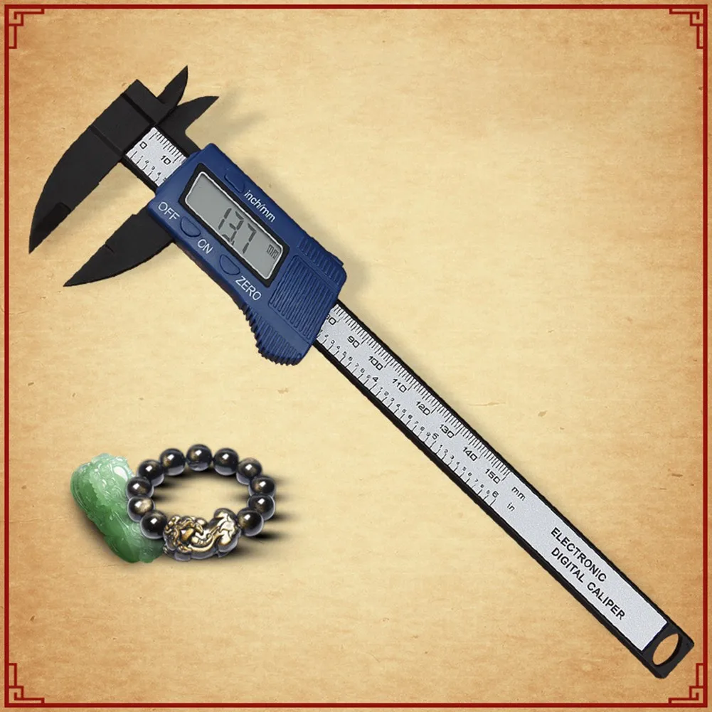 

0 150mm Digital Vernier Caliper 0-6 0.01 0.1mm 1.5m/sec 80mm X 240mm Digital LCD