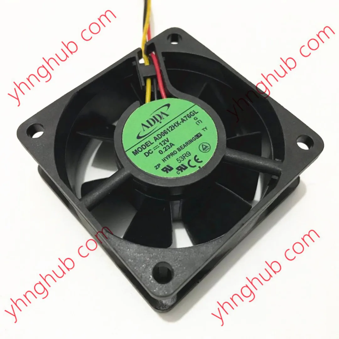 Охлаждающий 3-проводной вентилятор для сервера ADDA AD0612HX-A76GL DC 12 В 0,23 а 60x60x25 мм
