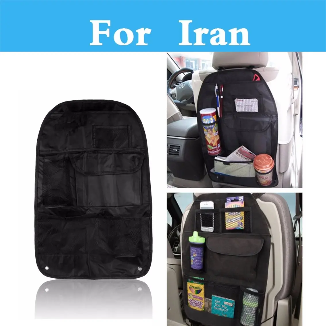 Car Seat Back Bag Storage Multi Pocket Auto Organizer Drinks Holder For Iran Khodro Paykan Samand Soren |