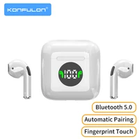bluetooth 5 0 true wireless earbuds with charging box earphone volume control mini tws headphone handsfree for sports