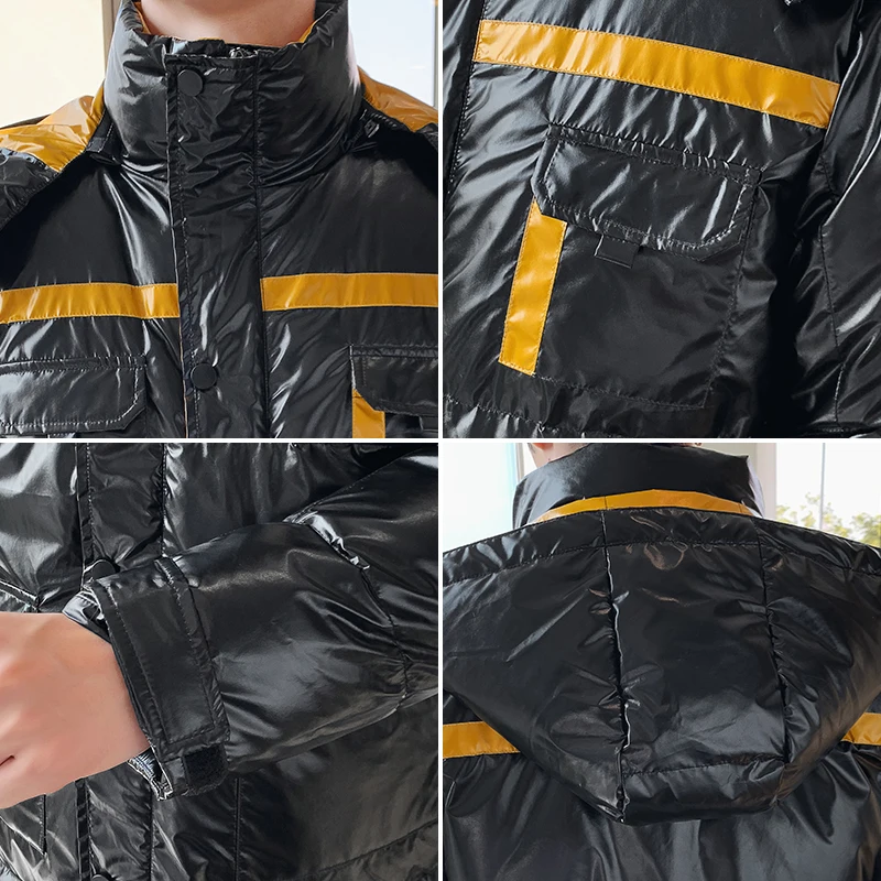 Men's down jacket personalty style comfortable and casual keep warm gloosy color trendy coat high quality