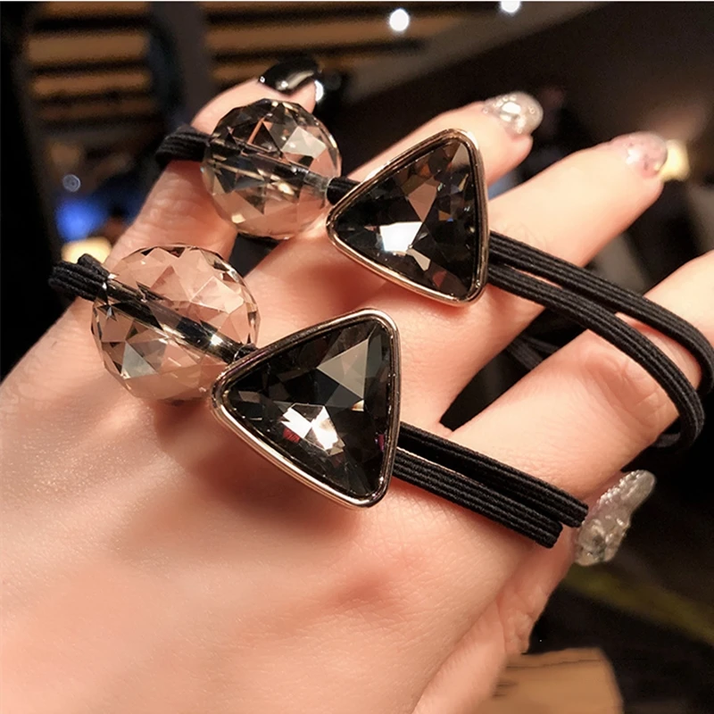 1 шт. Женская эластичная повязка для волос с кристаллами| |