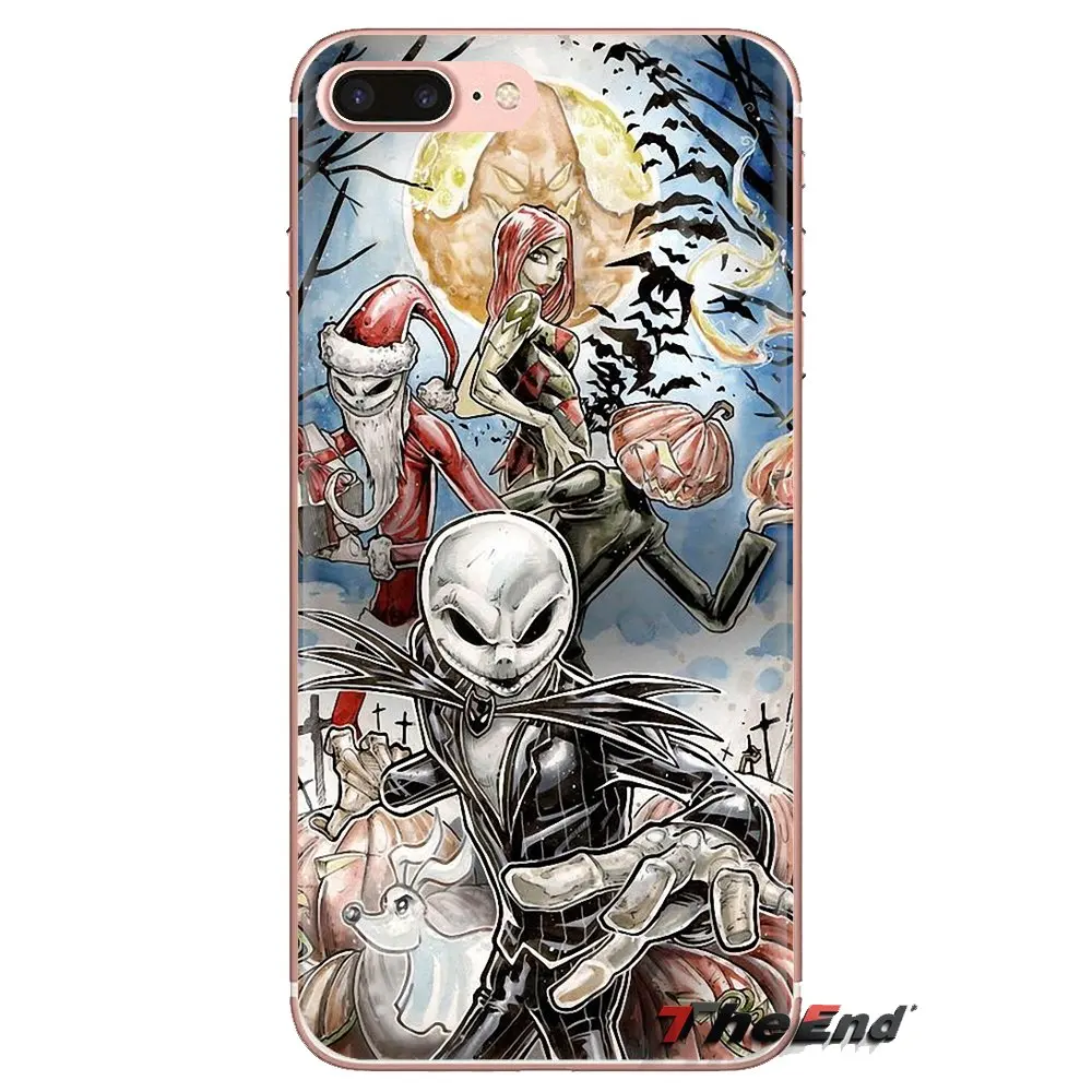 Soft Silicone Case For Huawei Nova 2 3 2i 3i Y6 Y7 Y9 Prime Pro GR3 GR5 2017 2018 2019 Y5II Y6II Jack and Sally Nightmare before |