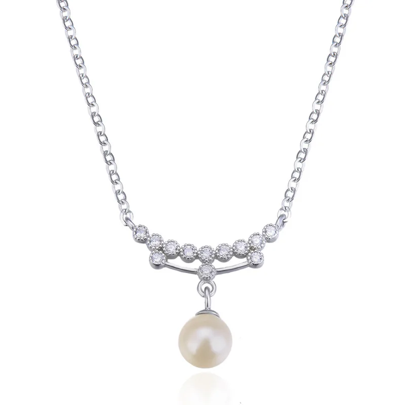 Arc инкрустация цирконием пресноводные жемчужные подвески Подвески крест цепь