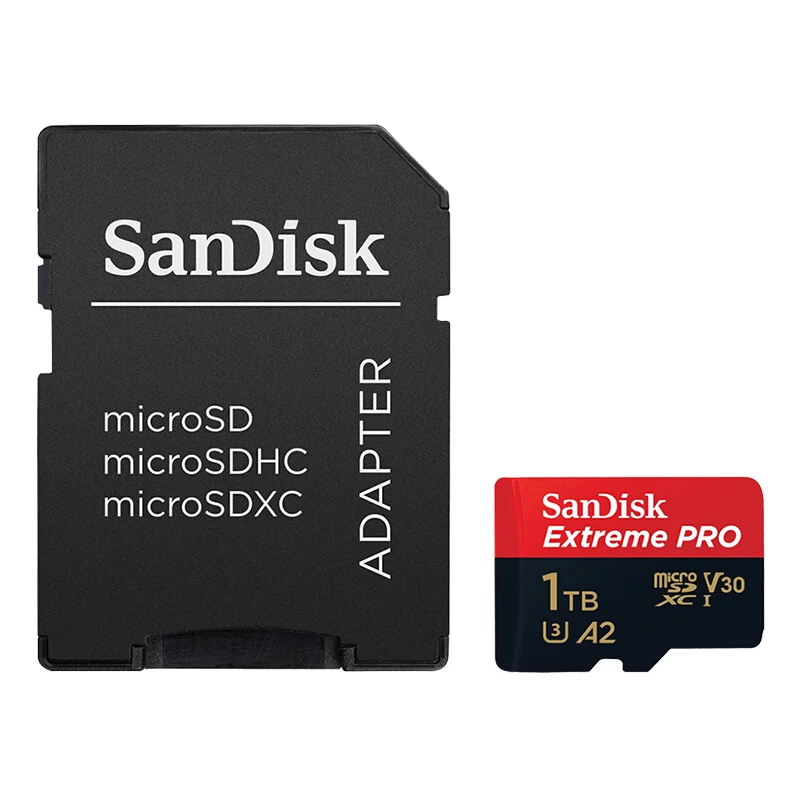 Карта памяти SanDisk V30 U3 оригинал 1 ТБ Micro SD 4K сверхскоростная версия для мобильных