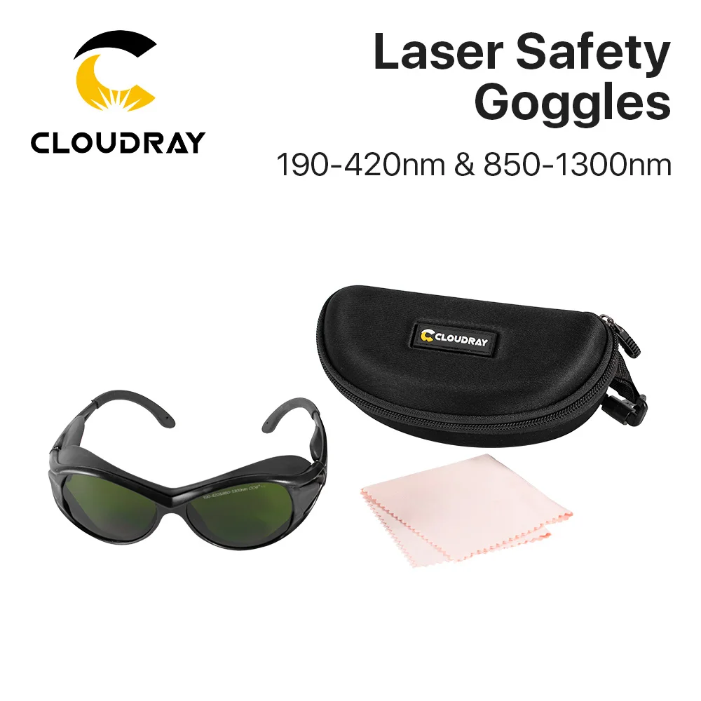 Cloudray 1064 нм защитные очки с лазерным приводом 850-1300 нм OD6 + CE защитные очки для волоконного лазера Стиль A (art.: 7a47f205a) - 7a47f205a