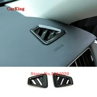 abs carbon fiber for volvo xc60 2018 2019 car front small air outlet decoration cover trim auto accessories car styling 2pcs