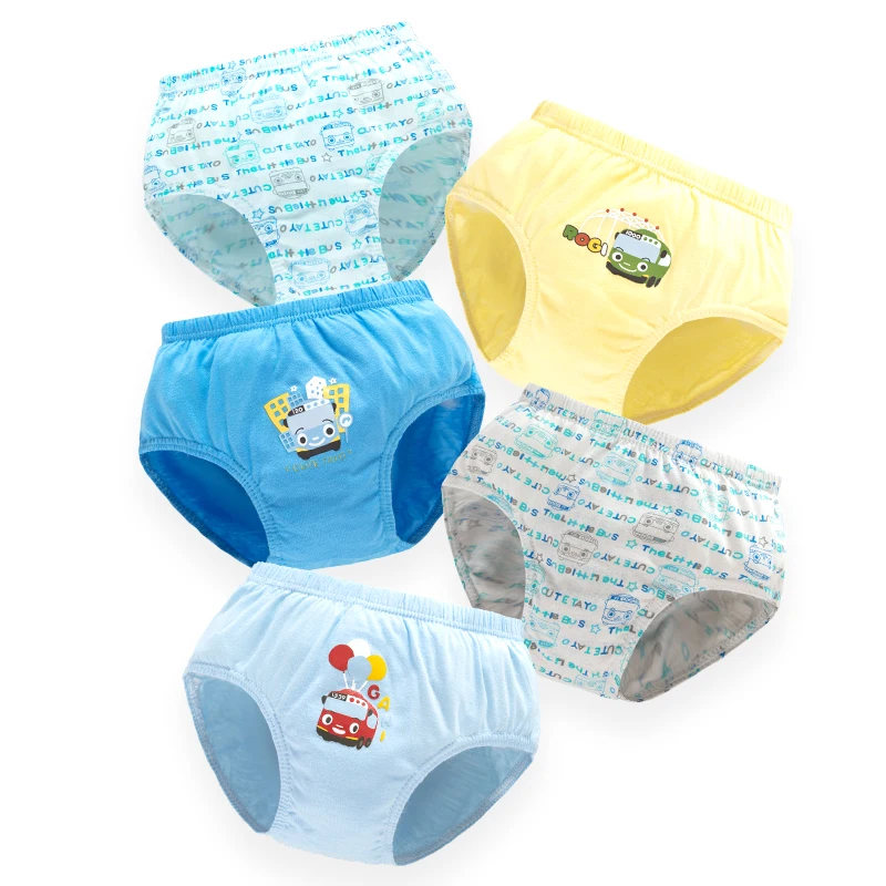 

5 шт./упак. модное нижнее белье для маленьких мальчиков детские трусы-брифы из мягкого хлопка высокого качества прекрасный PantiesBriefs детское н...