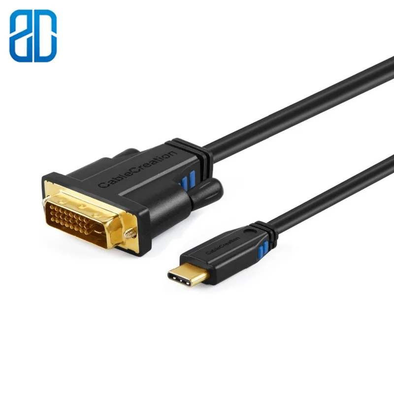 USB C к DVI кабелю (1080P @ 60 Гц) совместим с MacBook/iMac 2017/ Chromebook Pixel/Dell XPS 13/ Yoga 910 Samsung