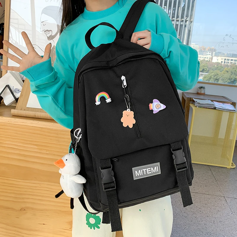 

Campus Cute Women's Backpacks for Girls Mori Schoolbag for Teens Female Harajuku Junior High School Student Backpack Women 56
