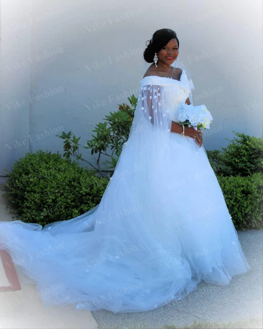 

Princess Sexy Bridal Wedding Dresses Off the Shoulder Lace Up Beads White Ivory Appliques SEXY Vestido De Novia Robe De Mariee