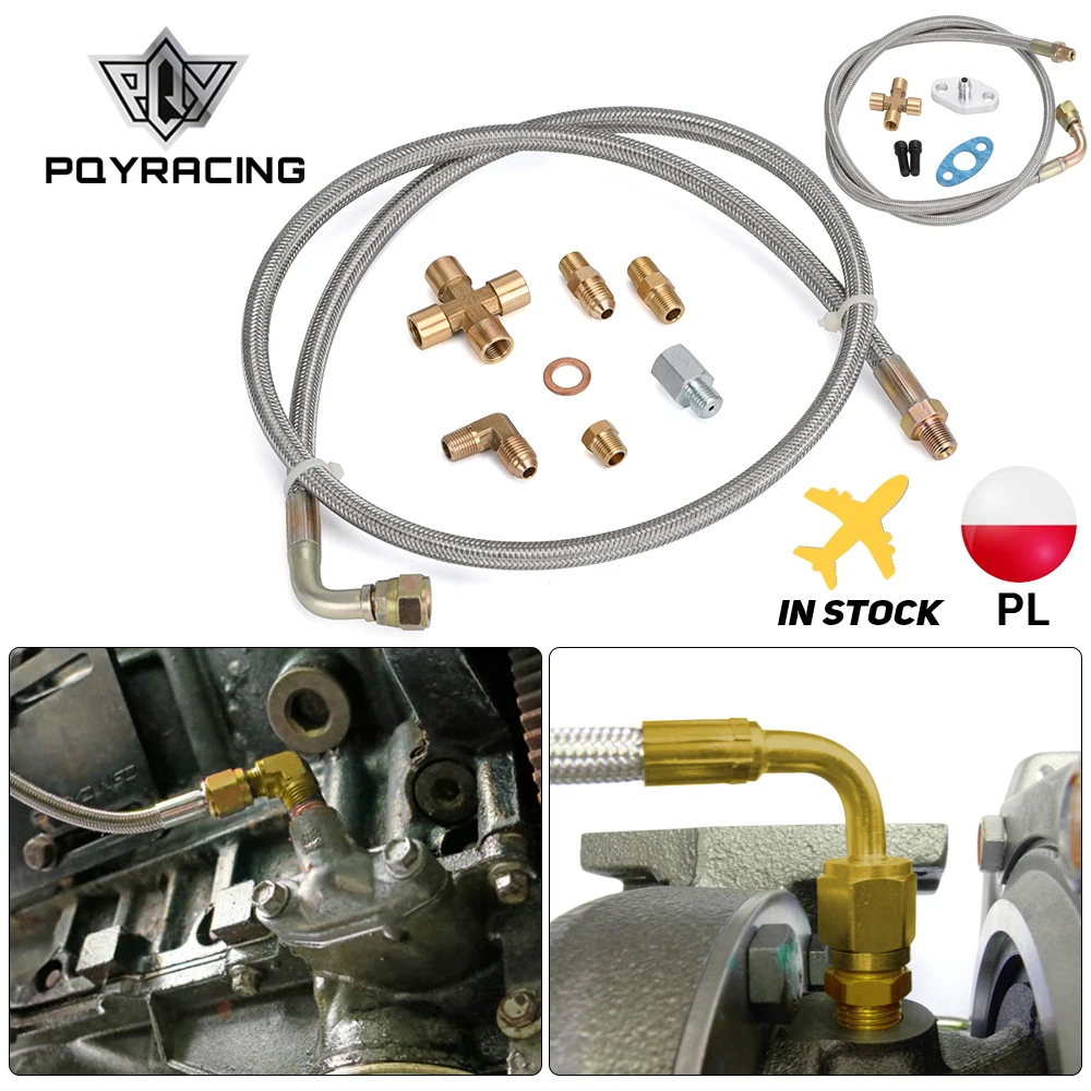 PQY 36 &quotплетеная турбо подзарядка из нержавеющей стали 1/8 NPT фитинг линия подачи