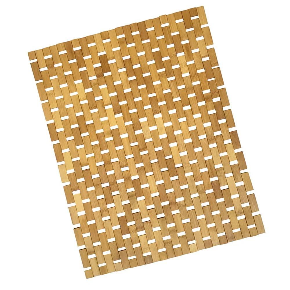 

1pc Bamboo Mat for Bathroom Anti-skid Cushion Home Indoor Outdoor Entry Doormat