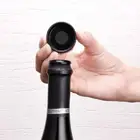 Пробка для винной бутылки, герметичная мини-бутыль для пищевых продуктов из АБС, блестящее вино, цвет черный