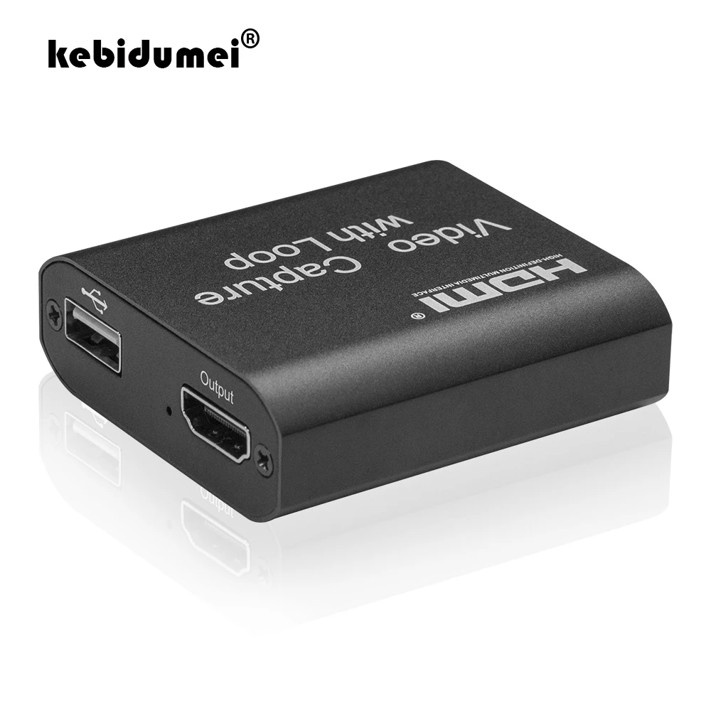 Карта захвата 4K HDMI с циклическим выходом устройство для записи игр USB 2 0 1080P захват