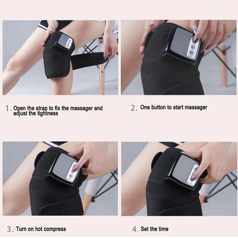Beli Pemanasan Lutut Pad Pijat Dipanaskan Getaran Penyangga Lutut Bantalan Bungkus Pijat Untuk Musim Dingin Hangat Olahraga Pain Relief Pengunjung Perlindungan