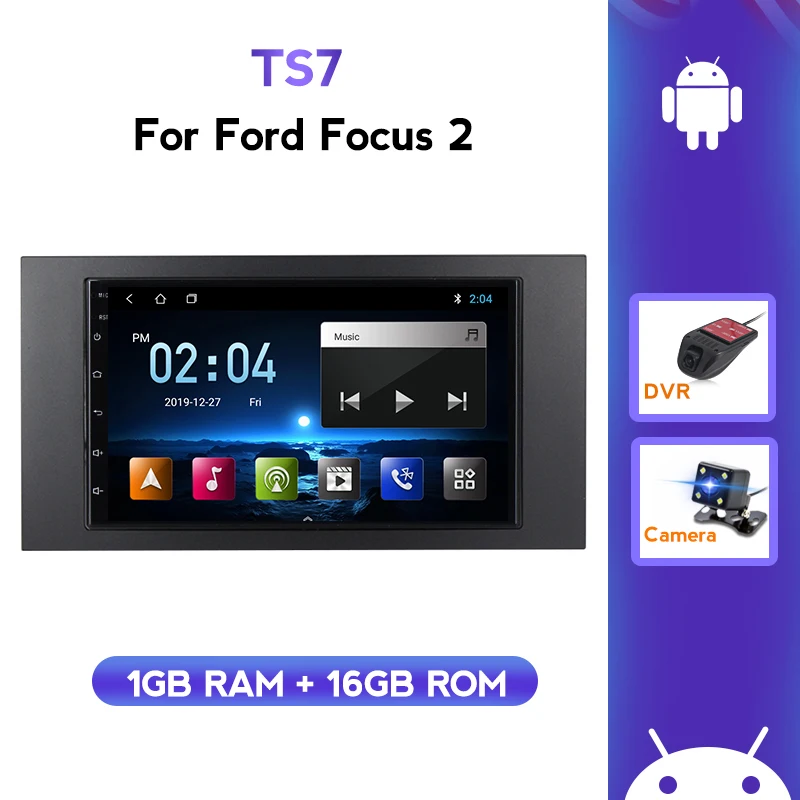 Автомагнитола 2 din для Ford Focus Fiesta Mondeo 4 C Max S Fusion Transit Kuga мультимедийный плеер