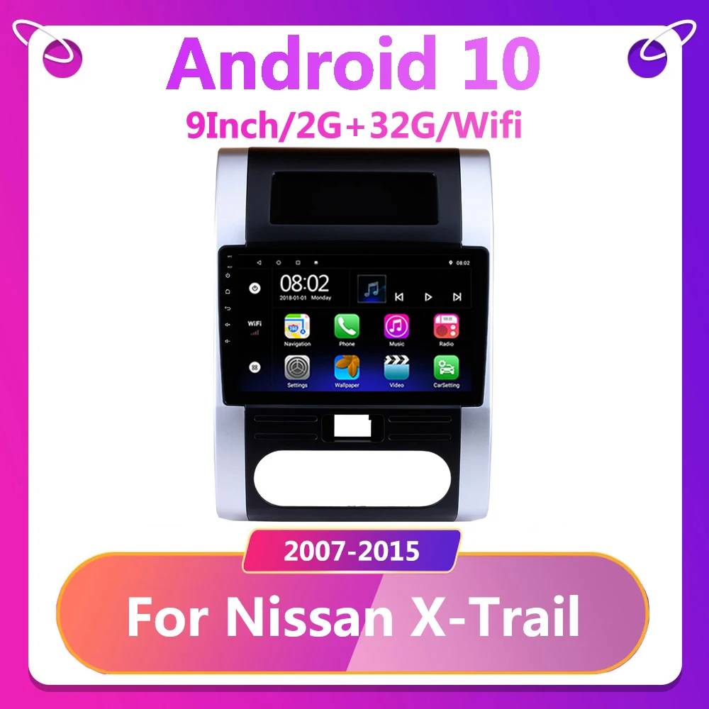 

2 + 32 ГБ Android 10,0 для Nissan X-Trail 2 T31 T32 XTrail 2 2007 2008-2015 Автомагнитола мультимедийный видеоплеер GPS-навигация 2 din