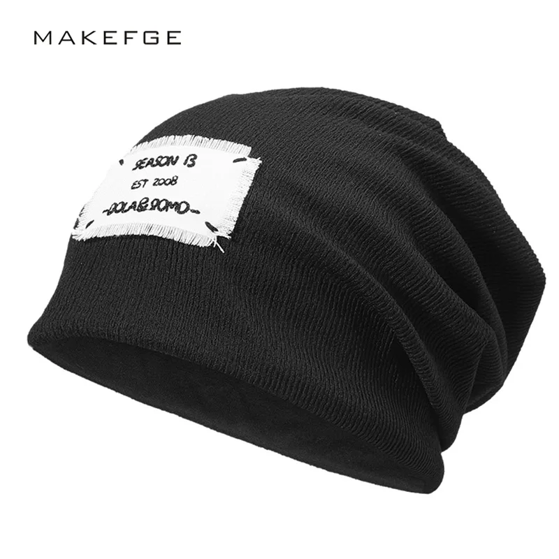 

2021 Autumn/ Winter New Beanie Men's Caps Women's Hats Hooded Caps Patch Embroidery Fashion Warm Hats Solid Color Women's Hats