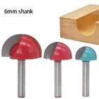 1 шт. 6 мм хвостовик Концевая фреза круглый нос бухта CNC фрезерные бит радиус ядро коробка твердосплавные фрезы инструменты