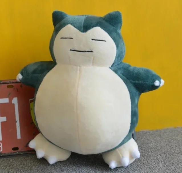 30cm Snorlax Детектива Пикачу Jigglypuff чармандер Сквиртл плюшевые игрушки мягкие милые захватные машины куклы для детей Забавный подарок - Цвет: 30cm Snorlax