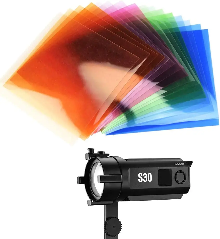 

GODOX Color Gels Kit SA-11C for S30 LED Light Creative Effects Color Filters Color Effects Set S30 Accessories