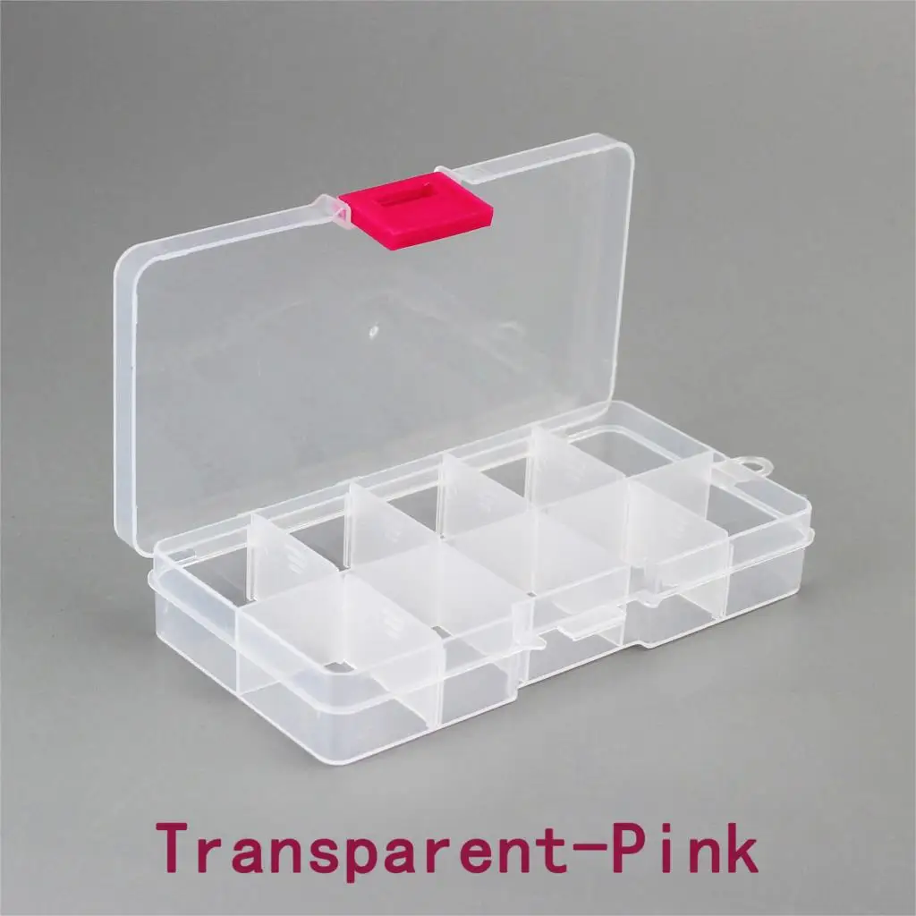 

Пластиковый прозрачный органайзер для ювелирных изделий, 10 ячеек
