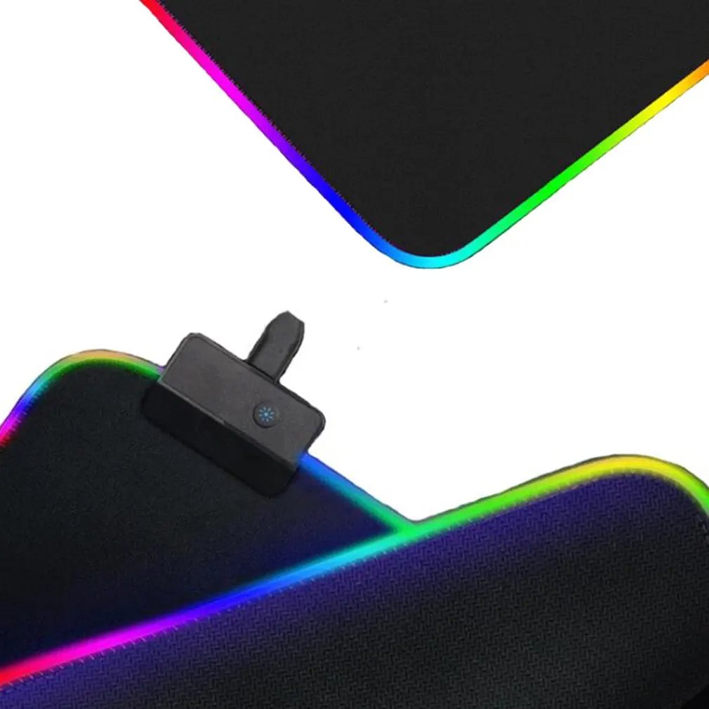 

Gaming Mouse Pad Computer Mousepad RGB Large Mouse Pad Gamer Mouse Carpet Non-Slip Big Mause Pad PC Desk Play Mat with Backlit